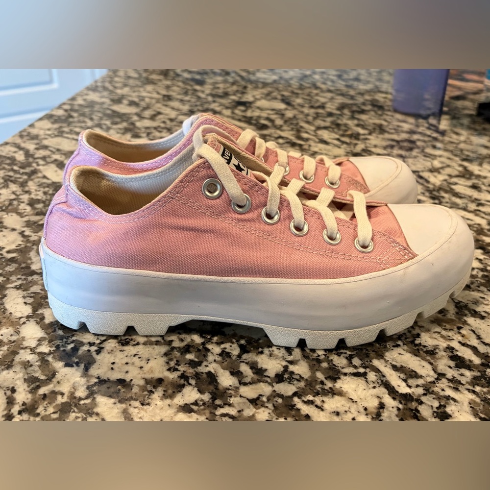 Pink Converse Platform Lug Sole Sneaker
